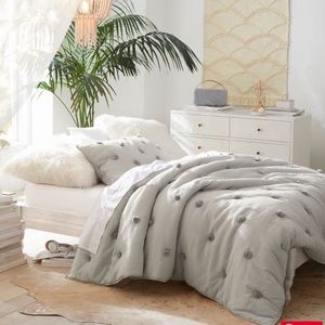 Grey Pottery Barn Comforter